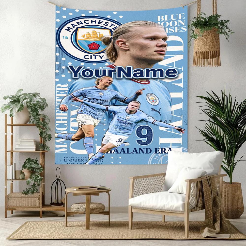 Haaland Custom Your Name Wall Decor Tapestry Art For Pet Memorial Birthdaywedding Party Backdrop Family Gift