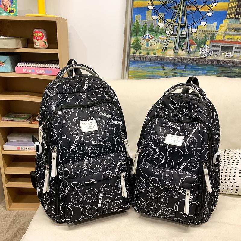 Школьная сумка женская мультяшный принт дорожный рюкзак большой емкости рюкзак для студентов