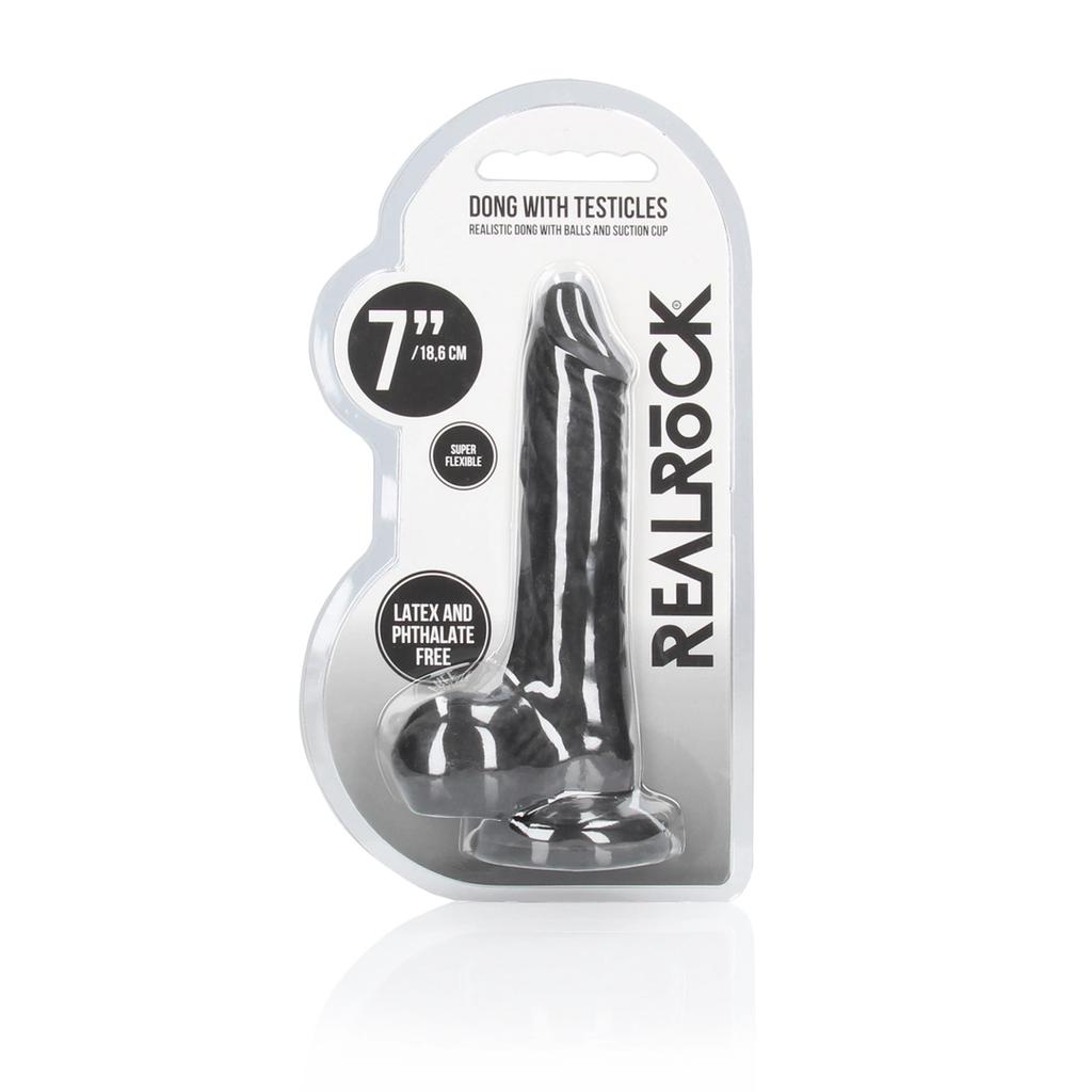 RealRock - Вибратор с Яйцами 17 см