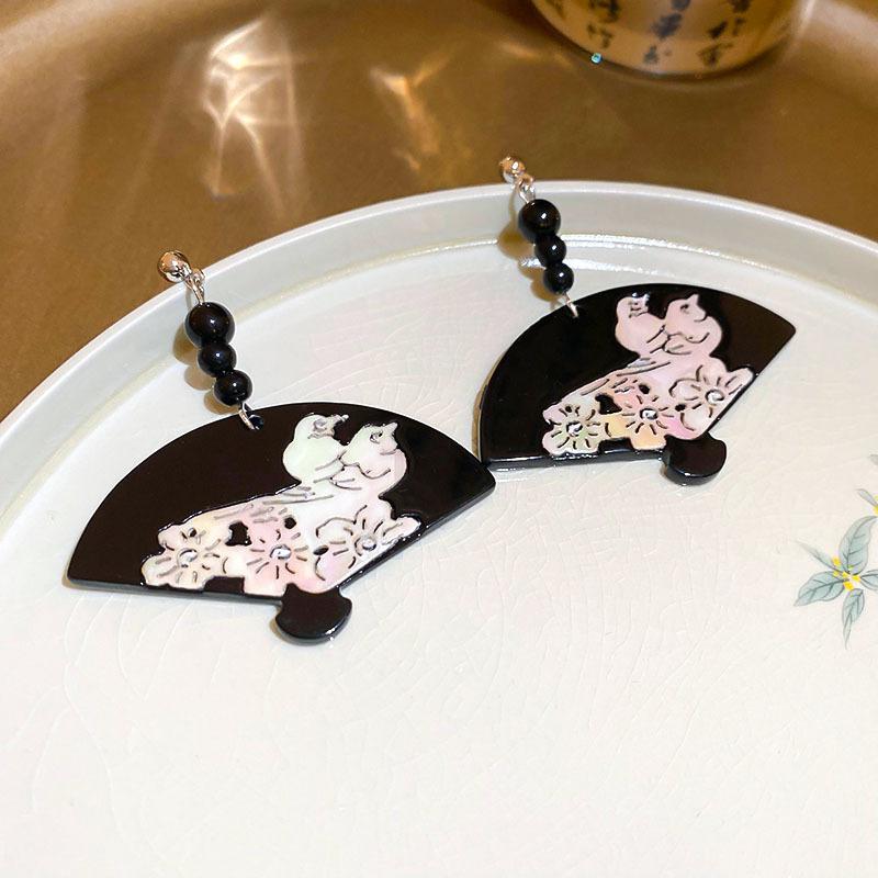 Гуофэн Серьги-кисточки с цирконом 'Серебряная игла', Ретро Легкая роскошь Высококлассные серьги-гвоздики Нишевые Универсальные серьги