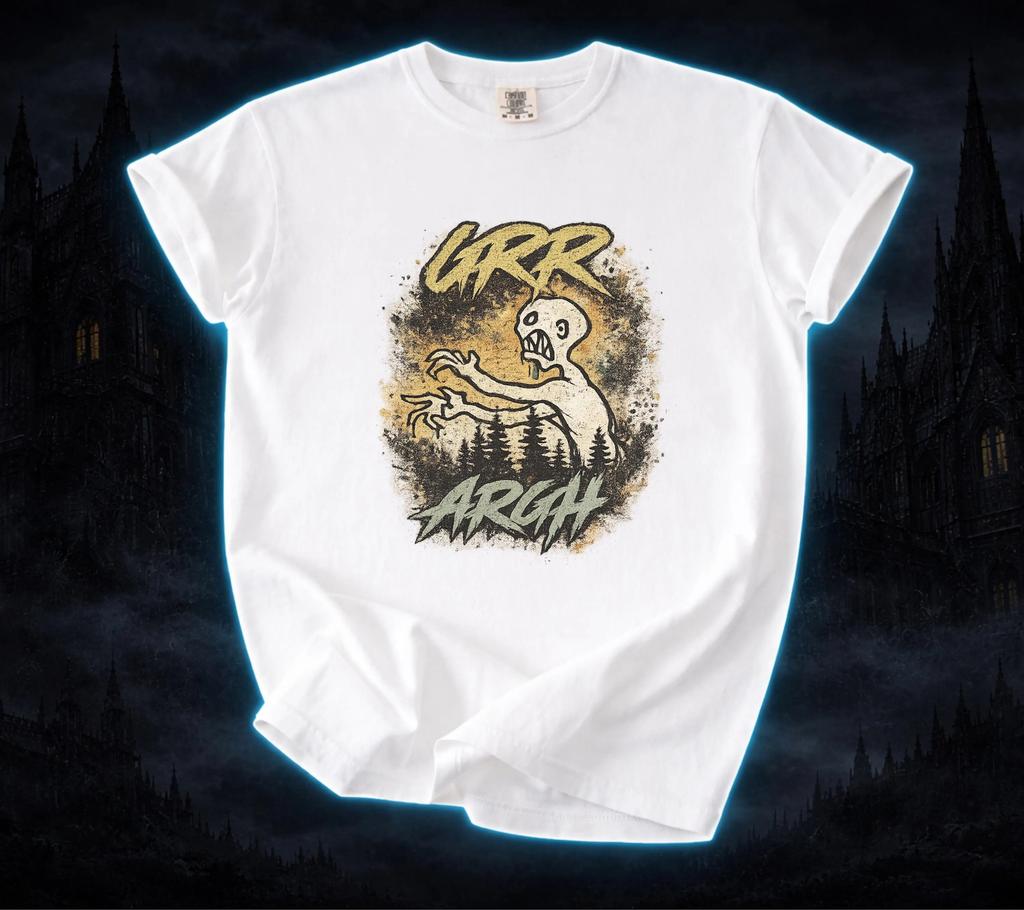 Grr Argh Zombie Vintage Comfort Colors TShirt Buffy Inspired Halloween Shirt Horror Movie Tee 90s Zombie TShirt for Fans