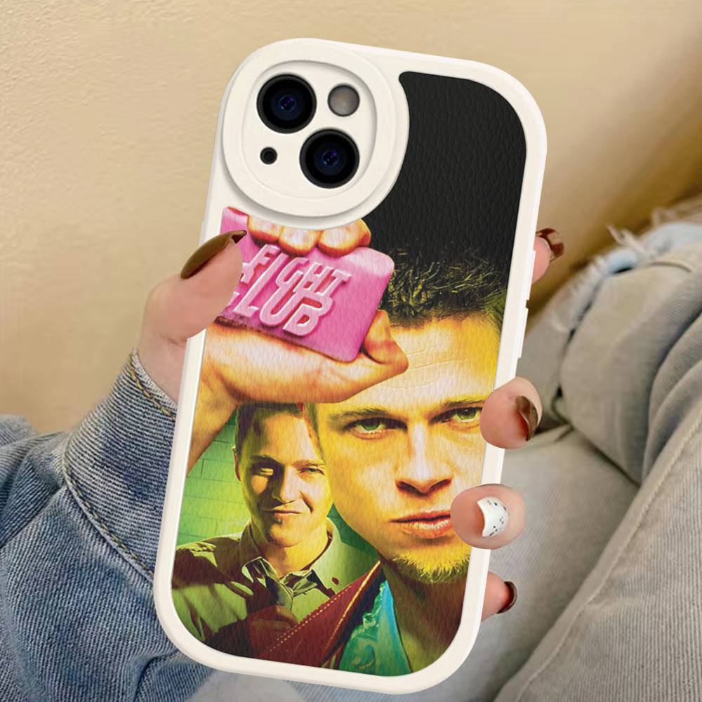 M-Movie F-Fight Club Phone Cover For IPhone 16 15 14 13 12 11 Pro Max Plus Leather Soft Case