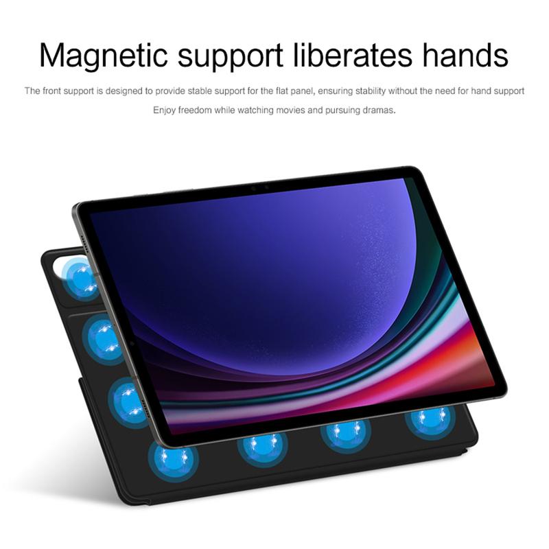 Магнитный чехол для Samsung Galaxy Tab S9 S10 FE S7 S8 Plus S9FE S7FE S9+ S8+ S8 S9 S10 Ultra Планшетная подставка Умный чехол-обложка Чехлы