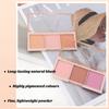 Boobeen 3 Color Blush Matte Pink Blush Powder for Cheek Face Beauty Lightweight and Smooth Palette, Blusher, Makeup, Long-Lasting Blush,