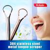 Y-Kelin Stainless Steel Tongue Scraper Metal Cleaner Reusable & Eco-Friendly Brush Fresh Breath Oral Care