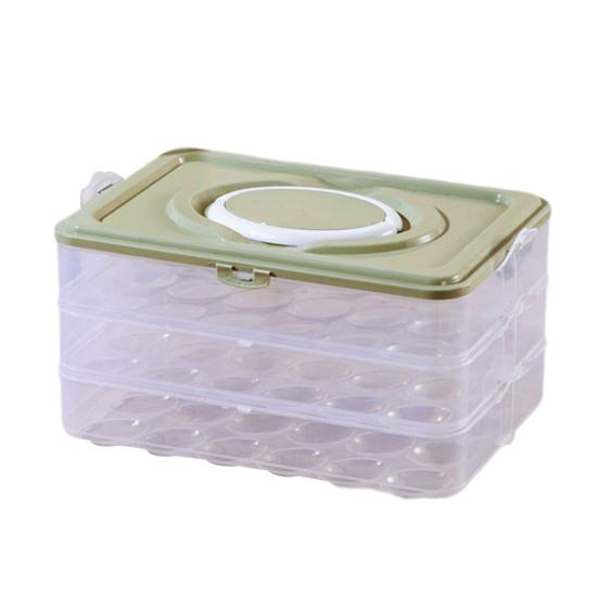 Ящик для хранения яиц, прозрачный, 24 сетки, большая вместимость, пылезащитный, с крышкой и ручкой, штабелируемый кухонный холодильник, лоток для яиц, контейнер для хранения яиц, держатель для яиц