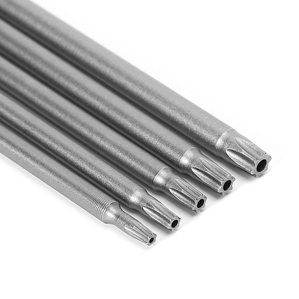 5 Pcs/Set 150mm T10-T30 Long Magnetic Torx Electric Screwdriver Drill Bits Kit