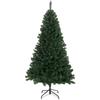 180cm Artificial Christmas Tree with 888 Fireproof Branches, Folding Metal Base, Green