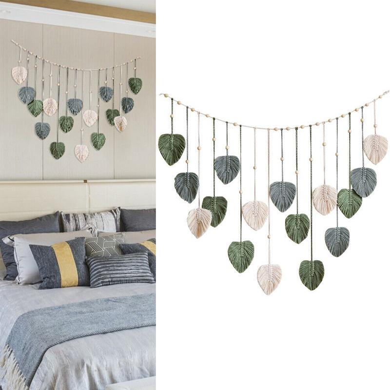 Настенный тканый гобелен в стиле бохо, настенный лист, настенный художественный декор, домашний декор