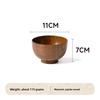 Natural Log Anti-scalding Instant Noodle Bowl Round Sour Jujube Wooden Bowl Household Chinese Children's Rice Bowl Soup Noodle Bowl
