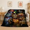 Игровой хоррор F-FNAF Фредди Мягкое фланелевое одеяло, Теплое уютное одеяло для кровати, Дивана, Софы, Спальни, Гостиной, Путешествий, Пикника