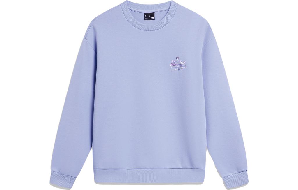 Li Ning Sports Trendy Collection Sweatshirt Women's Glacier Gray Blue AWDU038-5