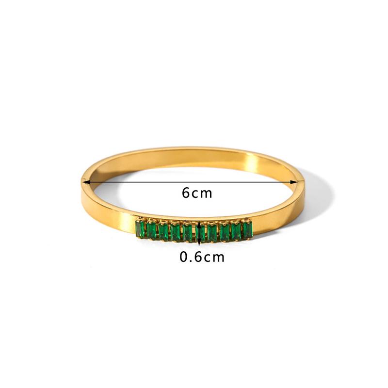 Новые браслеты из кубического циркония 18 карат из нержавеющей стали, не выцветающие ювелирные изделия для женщин, подарок