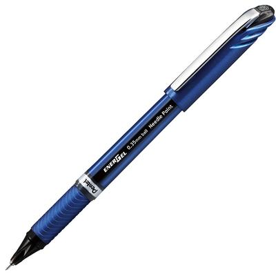 Pentel Гелевая ручка EnerGel Euro Шариковая Синяя 10 Ручек Ручка, 0,35 мм, Корпус, BLN23-A, Черный,