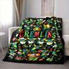 1pc gremlins, movie poster Blanket Polyester Fiber, All Season Comfort for Sofa, Bed, Office, Car, Camping Ideal Home Decor & Gift, Office Comfort