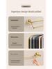 European Gold All-Copper Bathroom Towel Rack & Accessories Set