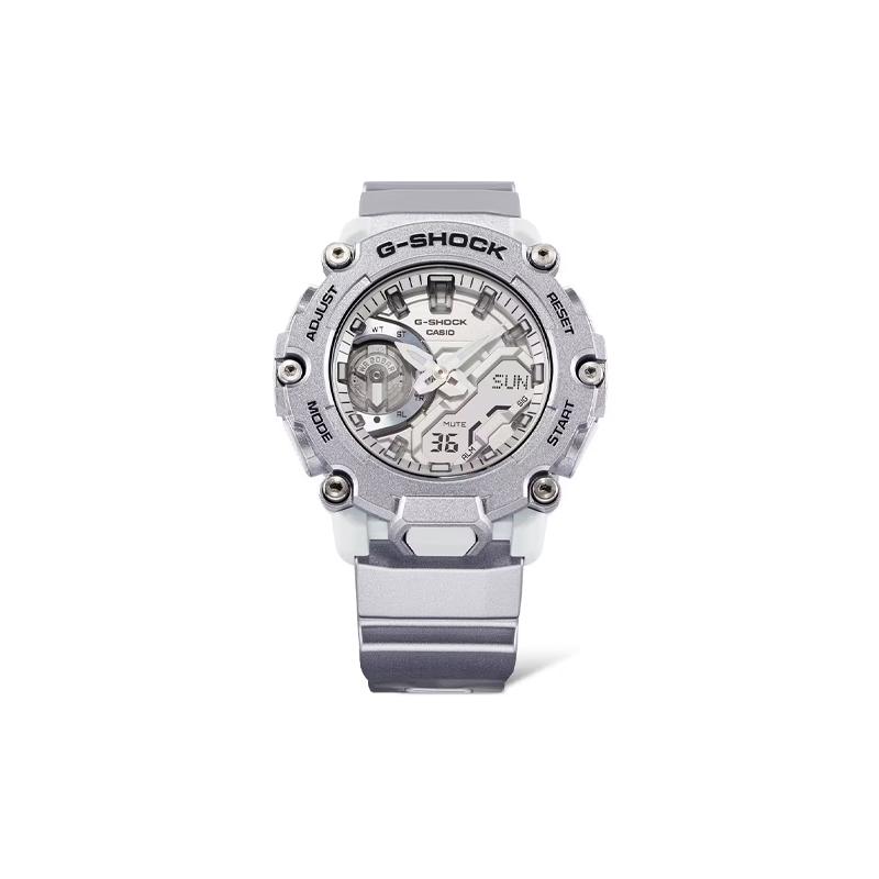 Casio MASTER OF G-SEA Серия G-SHOCK Водонепроницаемость 200 метров Кварцевый механизм Ремешок из смолы Японские и корейские часы Унисекс Серебристый циферблат GA-2200FF-8AJF