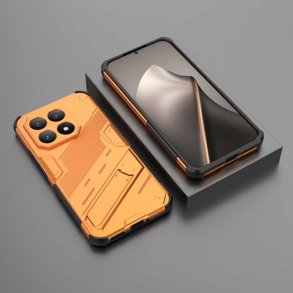 Прочный чехол-подставка Armor Protect для Xiaomi 15T Pro 17 Pro Max Redmi Note 15 Pro Plus 15 15C Чехол для телефона с беспроводной зарядкой