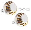 Из Power Handle Knob Aluminum Round Knob Reel Handle Knob Shimano A Daiwa S Spinning Reel Fishing General Purpose 38mm Round Round Silver Gold Set of