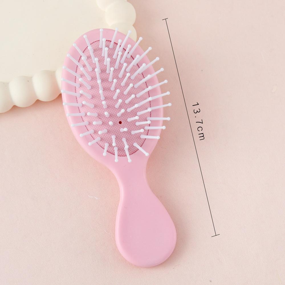 Mini Air Cushion Hair Brush Macaron Colored Portable Detangling Comb Custom Logo Hairbrush with Plastic Handle for Home Use