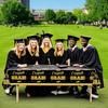 2025 Graduation Party Decorations - Black and Gold Tablecloth Plastic Disposable Table Cloth for Class of 2025 Party Favors Supplies, 2 Pack