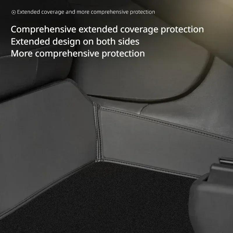 Rear Seat Lower Protective Mat for Tesla Model 3/Y/3+ -2024 Full Surround Cushion Protector Anti-Dirty Kick Pads Accessories