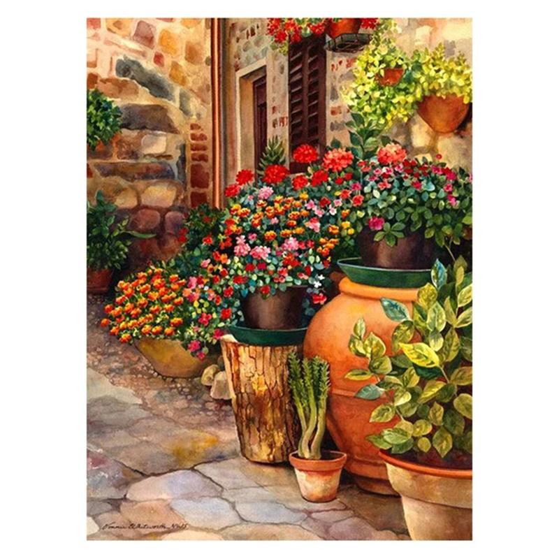 DIY Алмазная картина Красивый пейзаж Набор для вышивки крестом Мозаичное искусство Алмазная картина Полный круг Алмазное украшение для дома