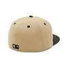 New Era 59FIFTY Cap MLB New York Yankees NY Camel Beige 7 ONSPOTZ Exclusive and 5950 Straight Flat Visor Unisex Summer Sun Protection UV Protection