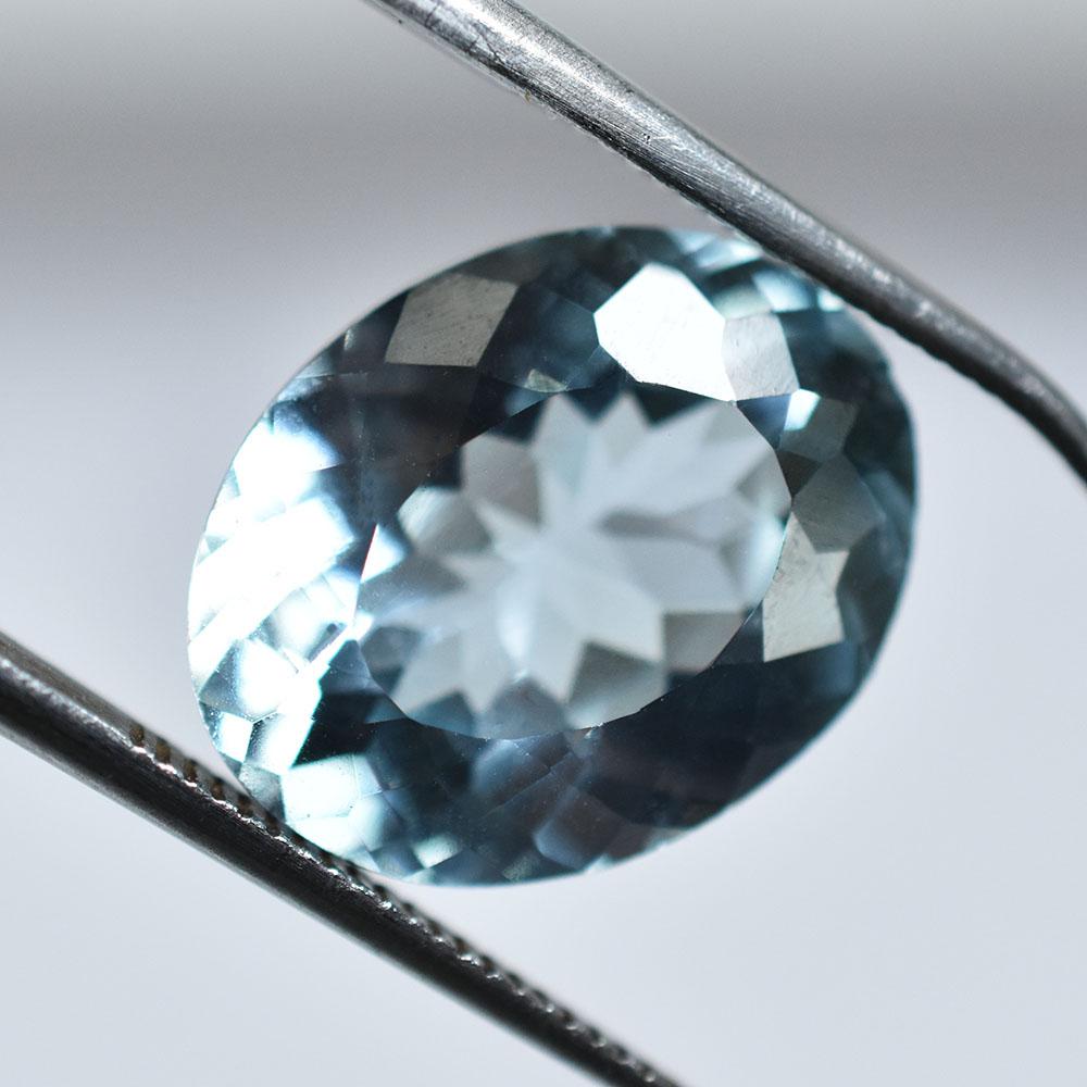 Natural Blue Aquamarine Loose Gemstone 8.15 ct Gift Ready for Jewelry Making and Gem Collections