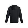 Under Armour UA Unstoppable однотонный флисовый пуловер с капюшоном, длинный рукав, мужская толстовка, черный цвет 1383042-001