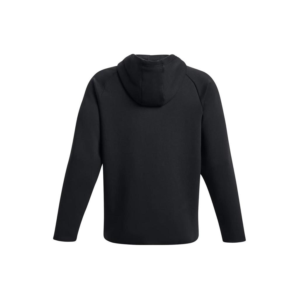 Under Armour UA Unstoppable однотонный флисовый пуловер с капюшоном, длинный рукав, мужская толстовка, черный цвет 1383042-001