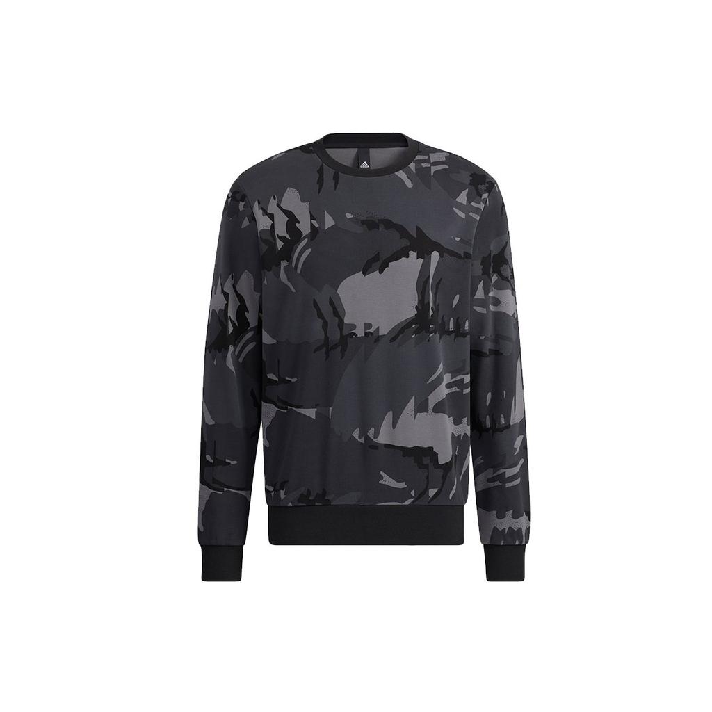 Adidas Camo AOP Sweatshirt Men Tops Dark-Grey H65646