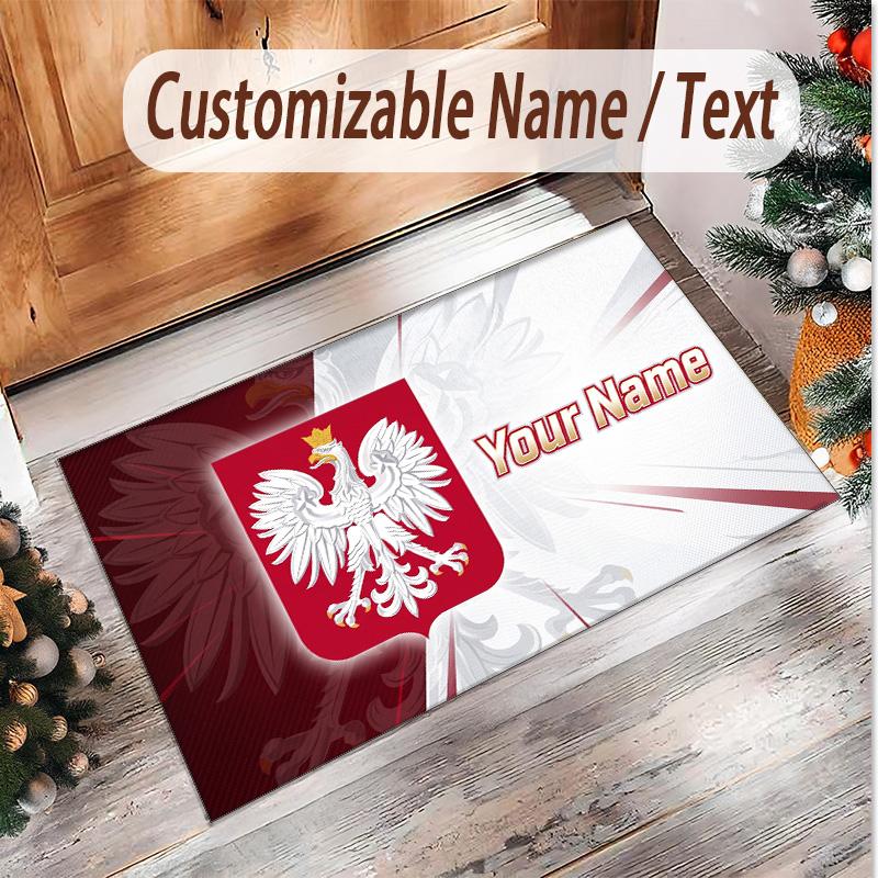 Personalized Crystal Velvet Carpet Poland Pattern Non Slip Floor Rug