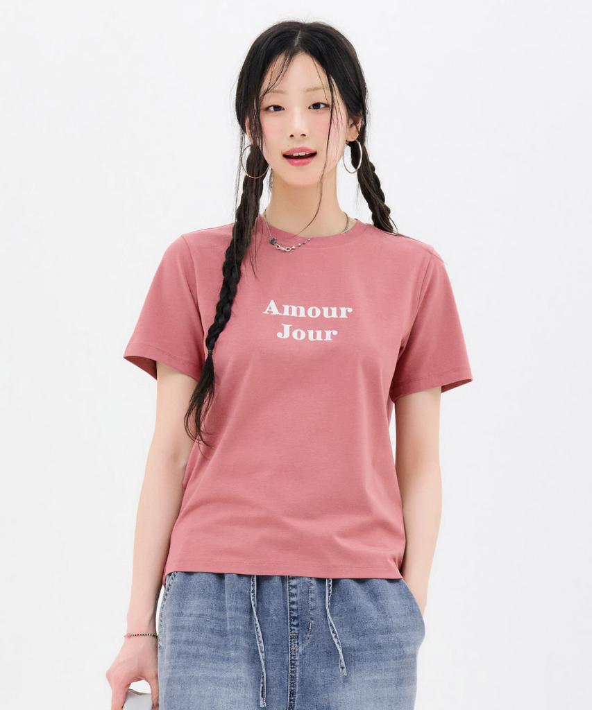 CHASECULT Women'S Essential Lettering Short Sleeve T-Shirt-Fbzg5853C0P