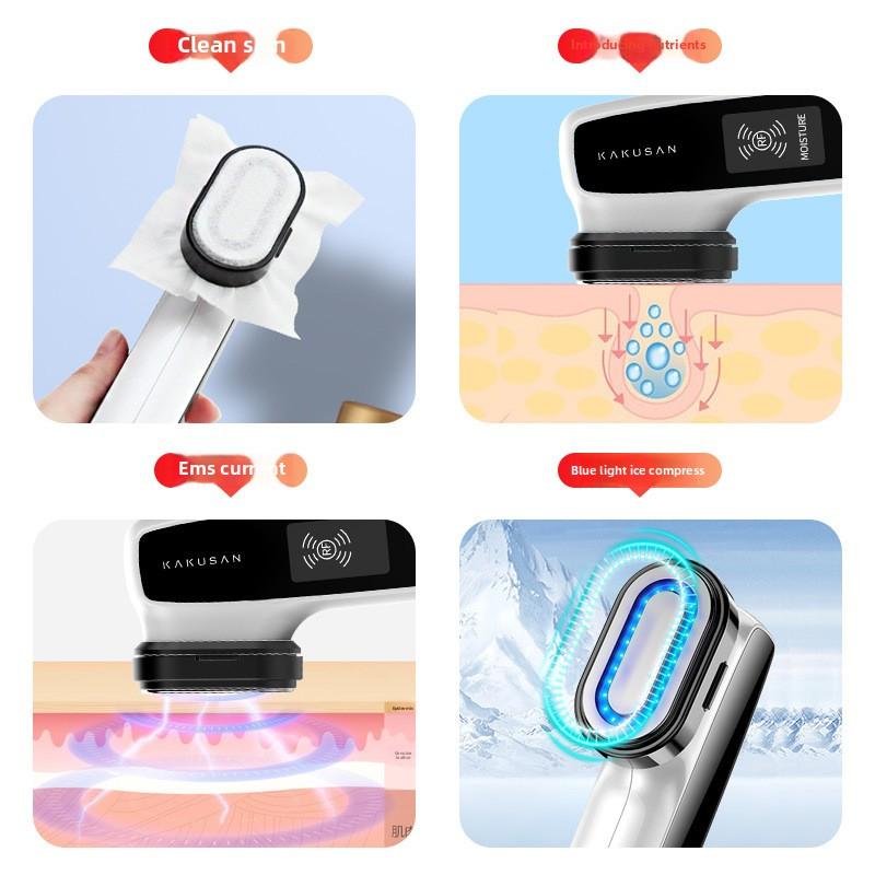 Косметологический прибор Лифтинг лица Укрепление Домашний Фотонный Омоложение кожи Массаж Введение Красный и Синий свет Большой Утюжок RF Косметологический прибор