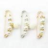 Safety Brooch Fine Workmanship Prevent Exposure Attractive Faux Pearl Women Safety Pin for Jewelry Craft