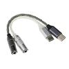 USB Type-C на 3,5 мм Female Адаптер для наушников USB C на Звуковой Dongle Кабель-шнур Конвертеры передачи сигнала для мобильных телефонов