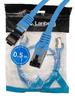 Przewód Kabel Internetowy Lan Rj45 Patchcord Kat.8.1 Sftp Niebieski 0,5m