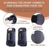 2pcs Toe Splint, Toe Corrector Brace, Toe Straightener For Hammer Toe, Crooked Toe, Mallet Toe, Bent Toe, Claw Toe