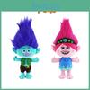 Плюшевая игрушка Тролли: Вместе навсегда, Очаровательный мультяшный персонаж, Высота 30 см, Мальчик с синими волосами и девочка с розовыми волосами, Идеально для детей в возрасте 7-14 лет
