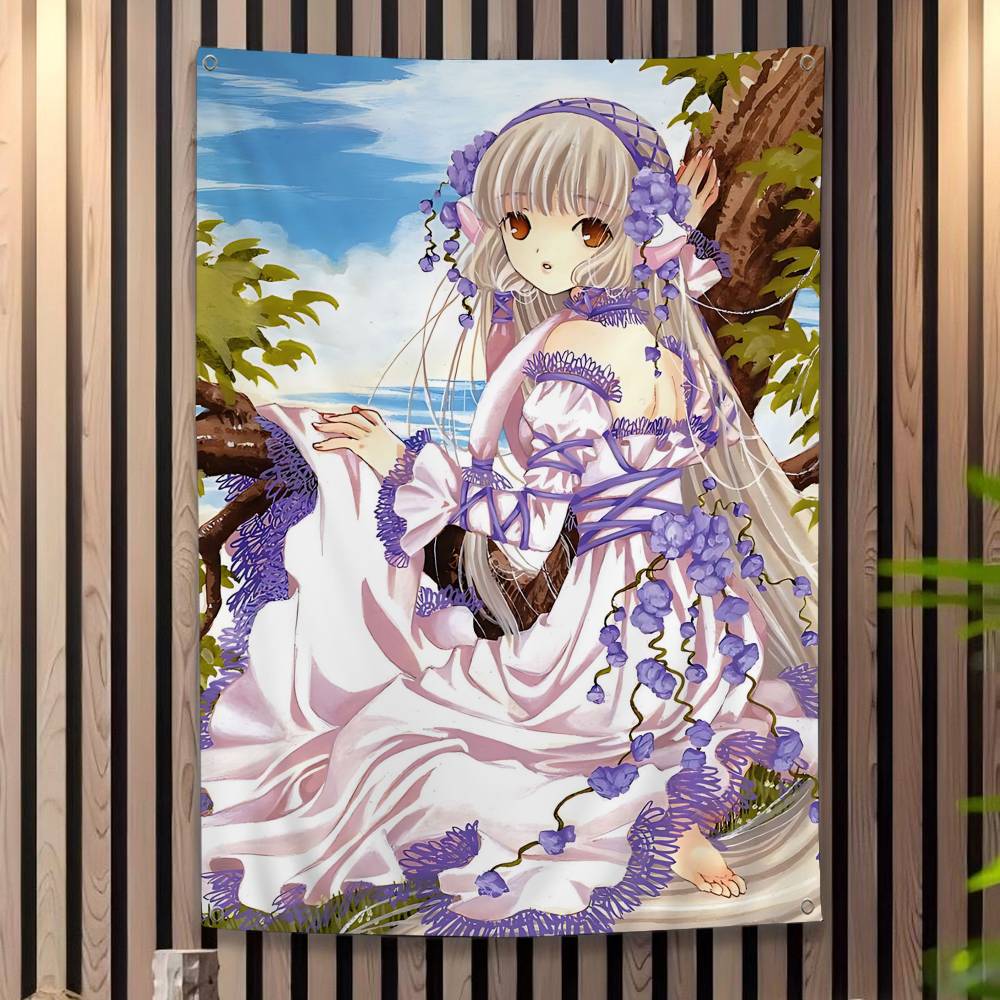 CChobits Мультфильм Классический Аниме Мультфильм Флаг Искусство Научная Фантастика Комната Домашний Декор Настенное Украшение Домашний Декор Баннер