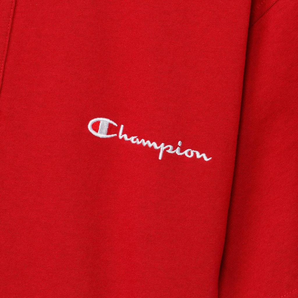 Champion Men's Basic Polo Shirt with Embroidered Script Logo, Size M, Red Brick, C3-X361Z, Short Sleeve, 100% Cotton, Amazon.co.jp Exclusive