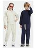 LVLV Детская толстовка в американском стиле, свободного кроя, из махрового флиса | Тяжелая, с круглым вырезом, модный бренд