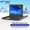 MT-VIKI 8-портовый HDMI KVM-переключатель с 17-дюймовой светодиодной консолью для установки в стойку
