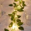Flower Green Leaf String Lights Artificial Vine Fairy Lights Battery Power Christmas Tree Garland Light Weeding Home Decoration