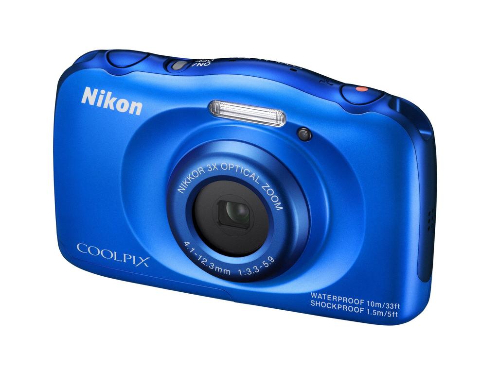 Nikon Digital Camera S33 Waterproof Megapixel S33 Blue S33BL 13.17