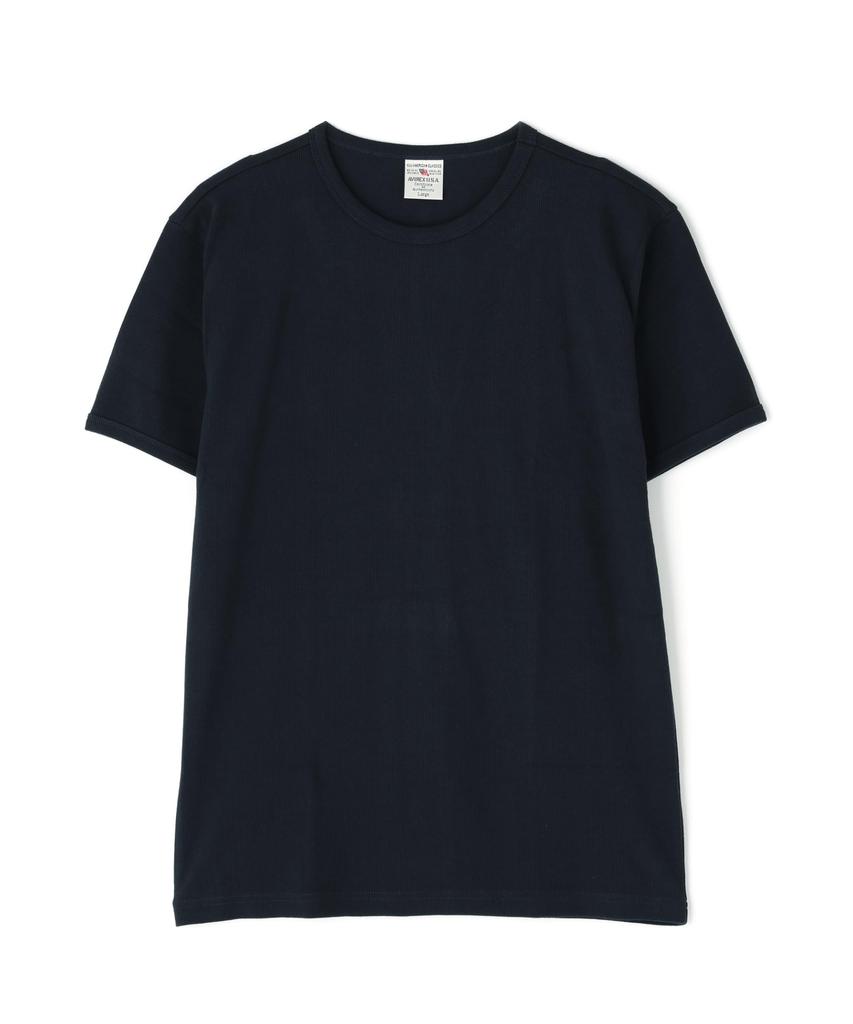 AVIREX DAILY RIB CREWNECK TEE 6143502 men's L size 086 royal