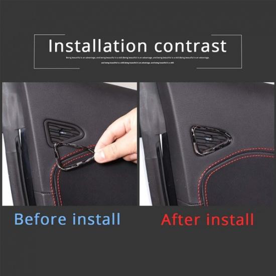 Forged Carbon Fiber Dashboard Speaker Trim Tweeter For Corvette C8 Z51 -25