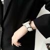Ремешок для Apple Watch Series 10 9 8 7 SE 6 5 4 3 2 1 42 мм 41 мм 40 мм 38 мм Силиконовый с кожаным покрытием Ремешок на запястье