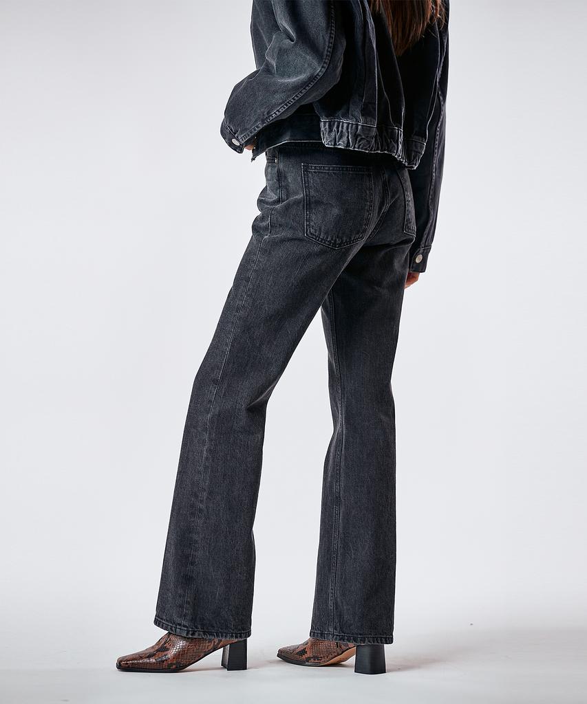 Pillogeulaem Классические черные джинсы bootcut